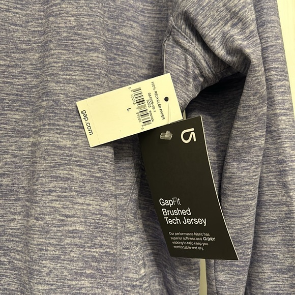 NWT GapFit track jacket in purple spacedye. Size Large - Picture 2 of 7